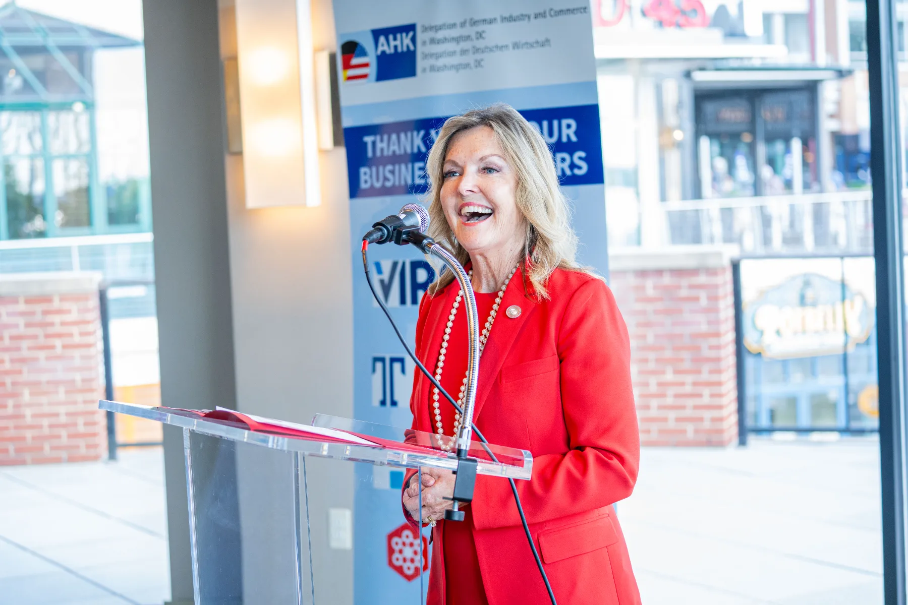 Delegation of German Industry and Commerce reception photographed in Washington DC